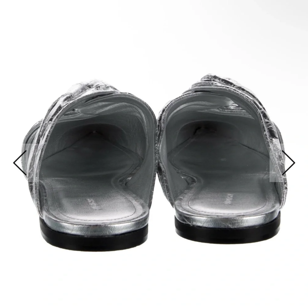 Givenchy Metallic Silver Mules - Picture 4 of 4